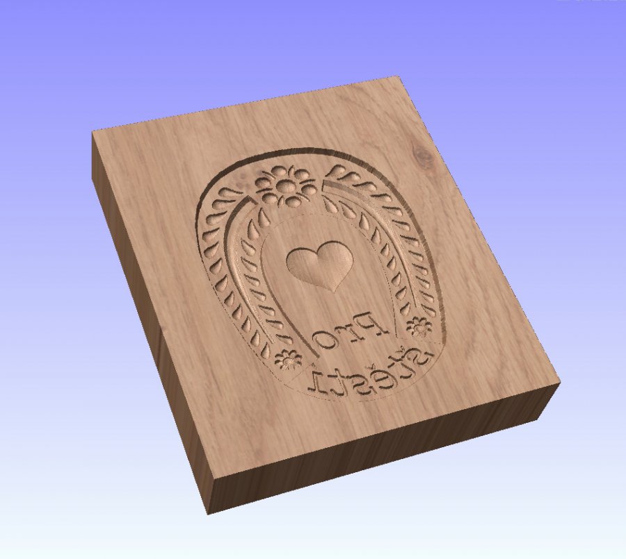 Dřevěná forma na tlačený perník 118