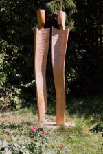 PÁR - dřevěná socha do zahrady - dub 210 cm
