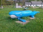 Velryba - sedačka na dětském hřišti
