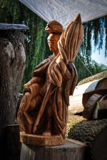 Dřevořezba - socha sv. Floriána